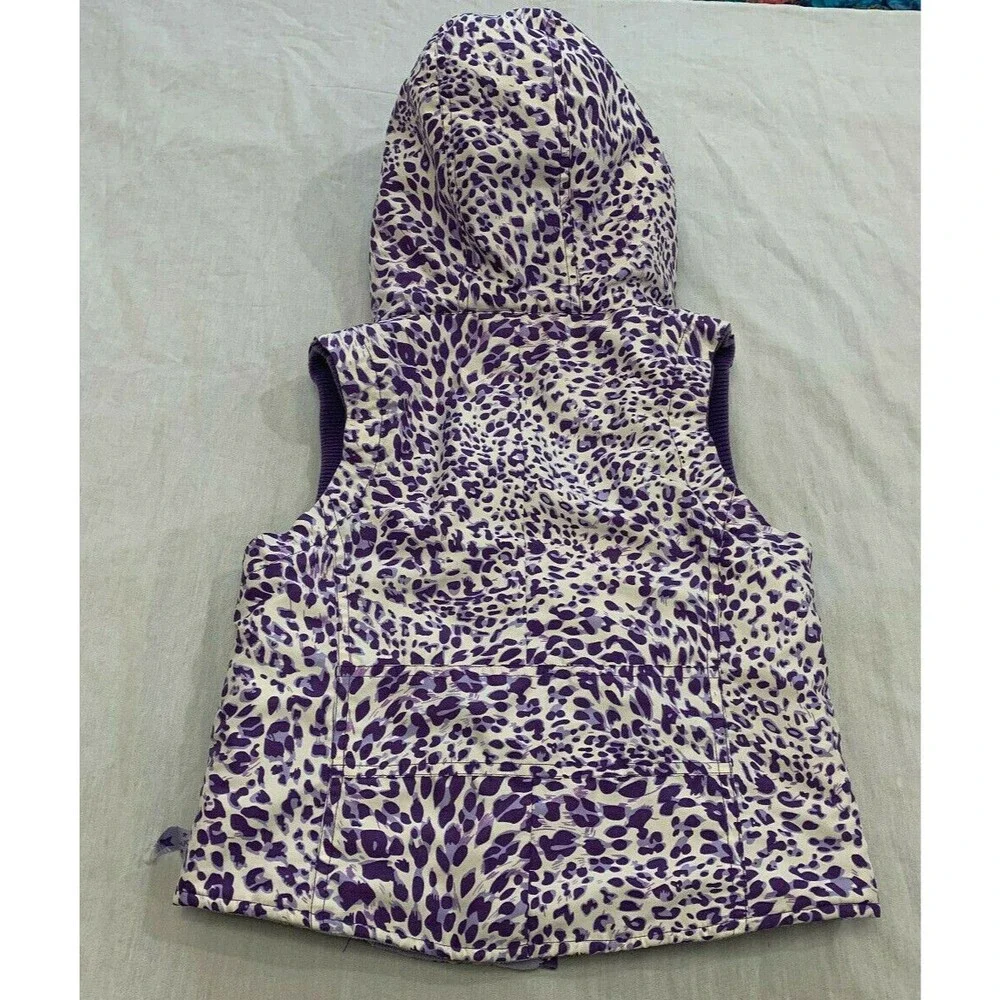 THE CHILDRENS PLACE GIRLS HOODED VEST SIZE 7/8
